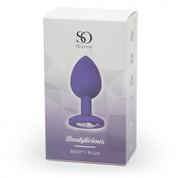 So Divine Bootylicious Medium Butt Plug with Crystals