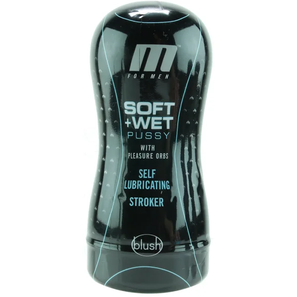 M for Men - Soft and Wet - Pussy With Pleasure Orbs - Self Lubricating Stroker Cup - Vanilla