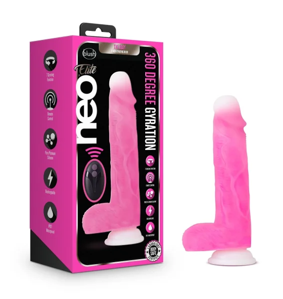 Neo Elite - Roxy - 8-inch Gyrating Dildo - Pink
