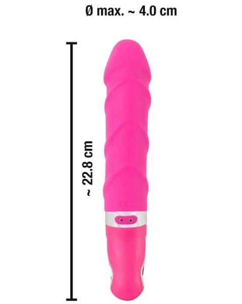 Sweet Smile Warming Soft Vibrator Pink - 8.9 Inch