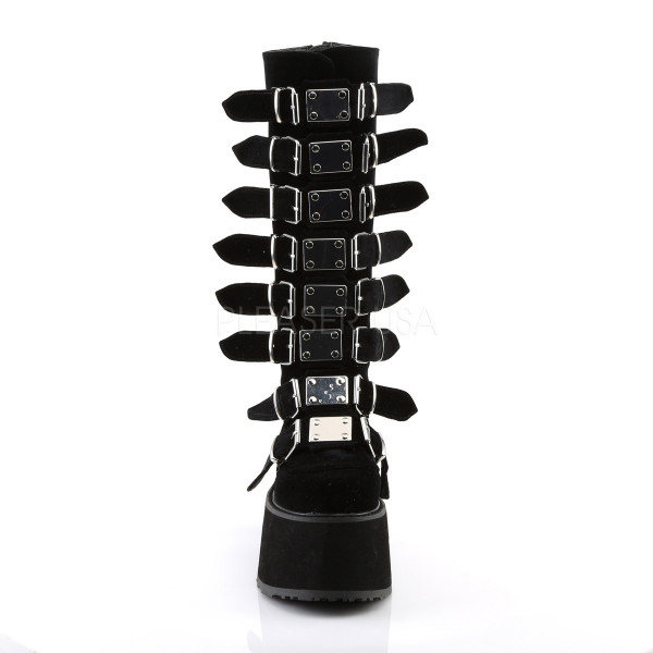 3 1/2 inches PF Knee High Boot w/ 8 Buckle Straps, Back Metal Zip — image 14 of 20