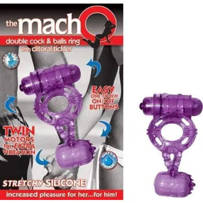 The Macho Double Purple Cock and Balls
