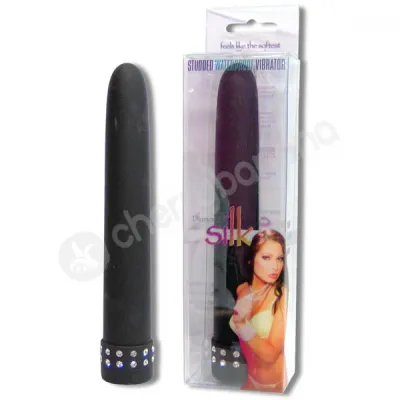 Diamond Silk Black 7 Vibrator