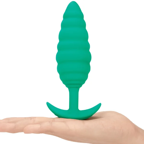 B-vibe Twist Texture Plug Green