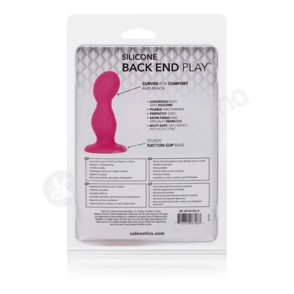 Pink Silicone Back End Play Butt Plug