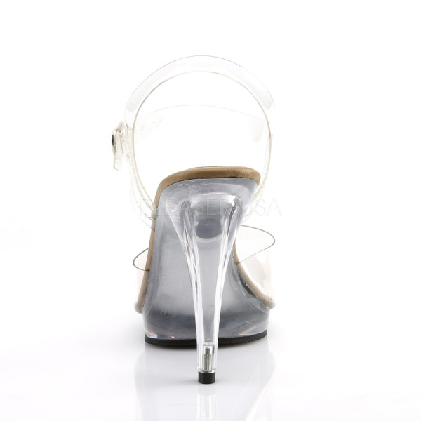 4 1/2 inches Heel, 1/2 inches PF Ankle Strap Sandal