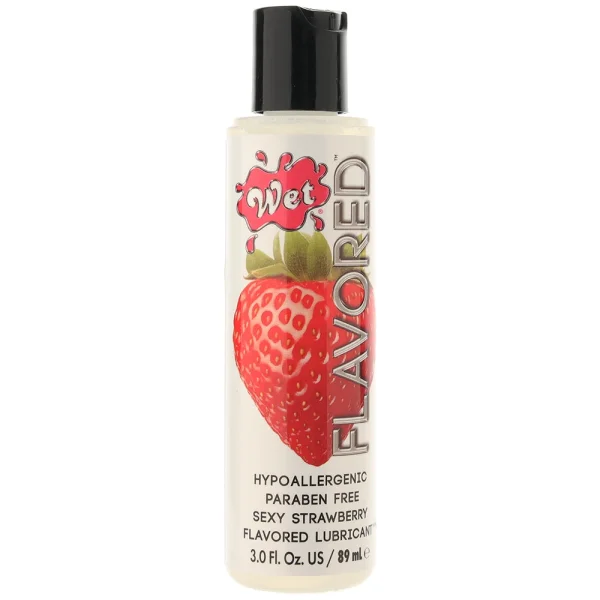 Wet Flavored Sexy Strawberry Water-Based Lube | 3oz