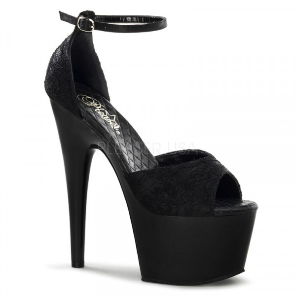 ADORE-768 - 7" Heel, 2 3/4" PF Open Toe Ankle Strap D'Orsay Sandal