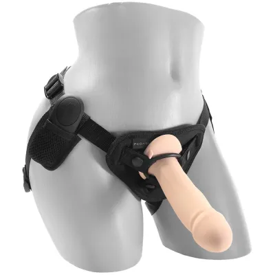 Pegasus Realistic 6 5 Inch Vibrating Strap On