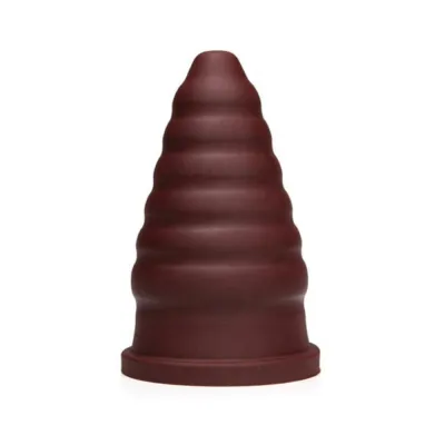 Tantus Cone Ripple Firm Oxblood