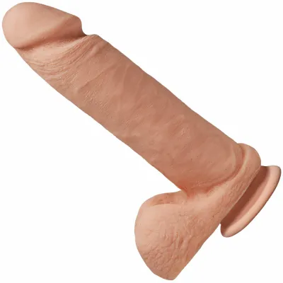 The D Perfect D 8 Suction Cup Dildo by Doc Johnson Vanilla