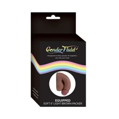 Gender Fluid Equipped Soft Packer 5 In Light Brown