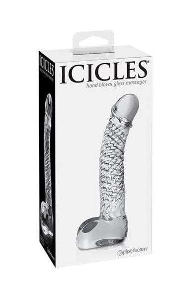 Icicles Glass Dildo No 61 - Clear