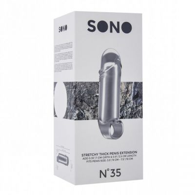 SONO No 35 Contoured Thick Penis Extender Sleeve 6 Inch
