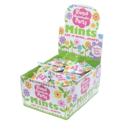 Risque Bachelorette Mints 100 Piece P O P Display 3 1g Bags