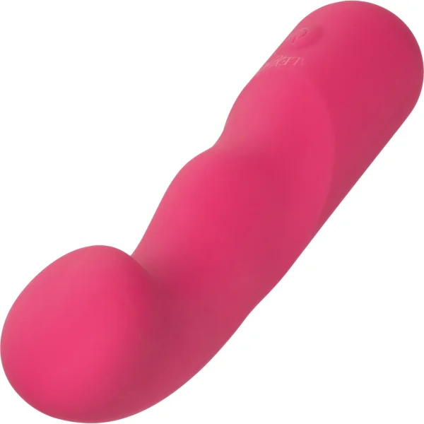 Liquid Silicone Pixies Curvy Rechargeable Waterproof Vibrator By CalExotics - Pink