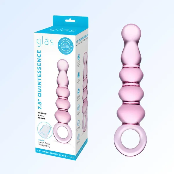Glas Quintessence Beaded Anal Slider