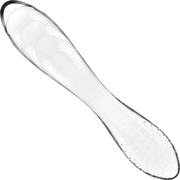 Satisfyer 7.25" Dazzling Crystal 1 Double-Sided Glass G-Spot Dildo - Clear