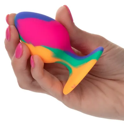 Cheeky Medium Silicone Tie Dye Silicone Butt Plug