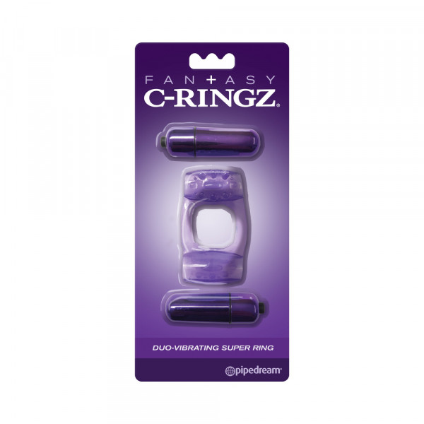 Fcr - Fantasy C-ringz Duo-vibrating Super Ring Purple