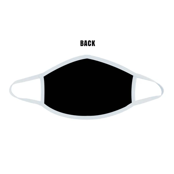 Liquid Party Pure Holographic White Dust Mask  With Silver Trim