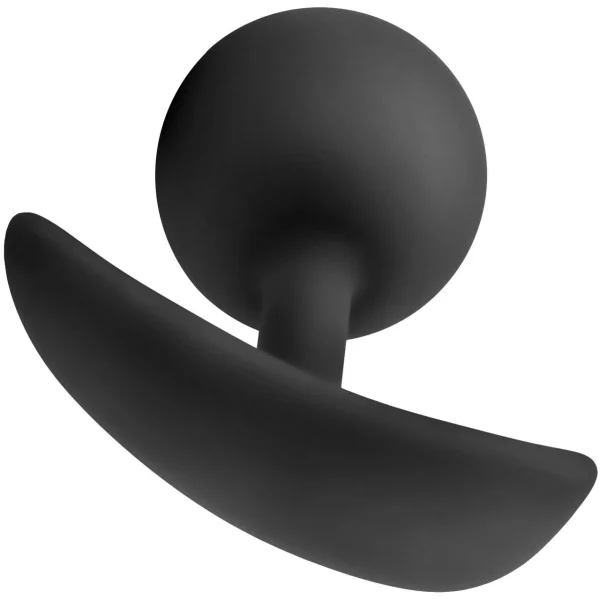 Luxe Wearable Silicone Vibra Butt Plug by Blush - Black