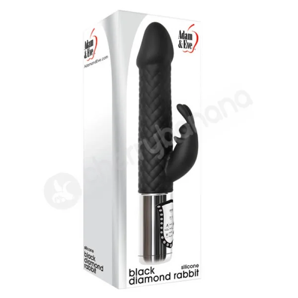 Adam & Eve Black Diamond Rabbit Vibrator