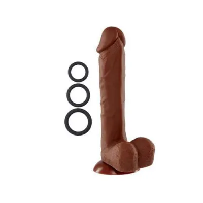 9 Silicone Pro Odorless Dong Brown