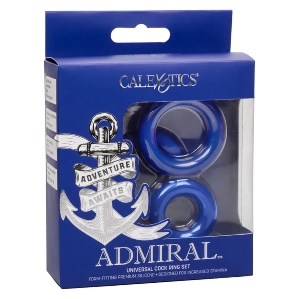 Admiral Universal Cock Ring Set Blue