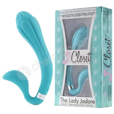 The Lady Jadore 360 Reversible Tulip Turquoise Vibrator