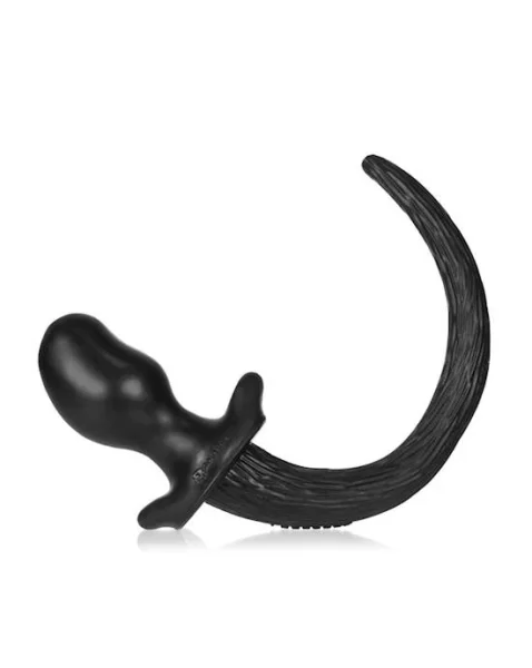 Puppy Tail Buttplug - 4.25 Inch  - Black - Medium