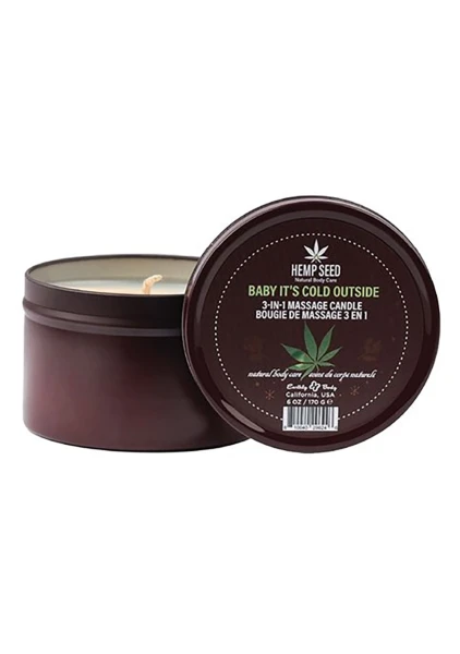 3-in-1 Holiday Massage Candle 6oz in Baby It's Cold Outside