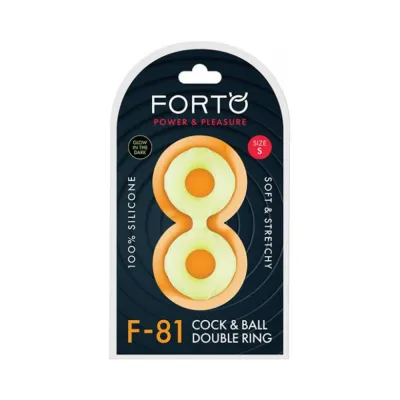 Forto F 81 Double Ring Liquid Silicone 44 Mm Glow in the dark