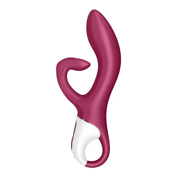 Satisfyer Embrace Me Silicone Rechargeable Flexible Dual Stimulation Vibrator - Berry