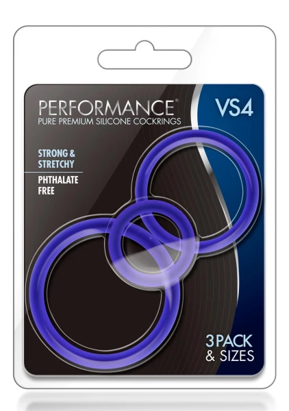 Performance - Vs4 Pure Premium Silicone Cockring Set - White