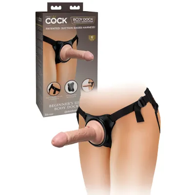 Pipedream 6 King Cock Elite Beginner s Silicone Body Dock Kit