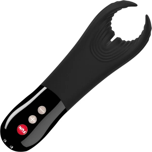 Fun Factory MANTA Vibrating Penis Stroker & Couples Penis Toy - Black Line