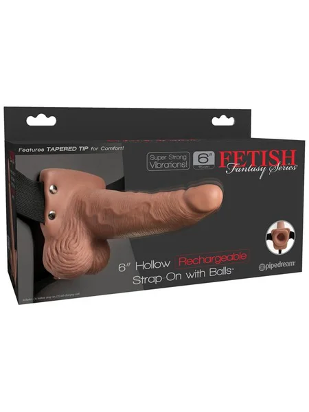 Fetish Fantasy Series 6'' Hollow Rechargeable Strap-On with Balls — image 3 of 3