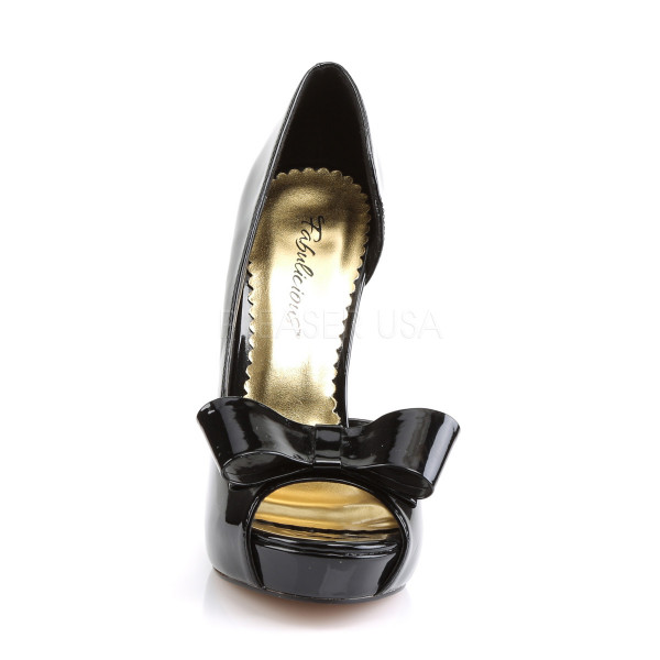 4 3/4 inches Heel, 1 inches PF Peep Toe d\'Orsay Pump w/Bow — image 6 of 8