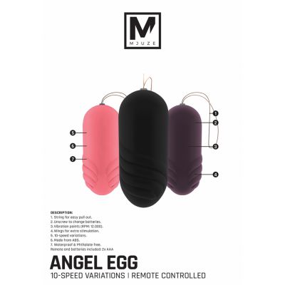 Angel Vibrating Egg Black Egg Sex Toy
