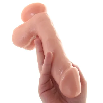 Basix Rubber Works 6 5 Inch Dong With Suction Cup Flesh