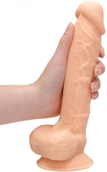 RealRock 9" Silicone Dildo with Balls