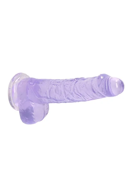 RealRock Crystal Clear - Realistic Dildo with Balls