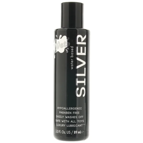 Wet Silver Water-Based Lubricant