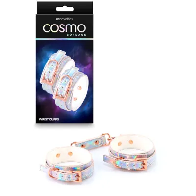 nsnovelties Cosmo Bondage Holographic Rainbow Wrist Cuffs