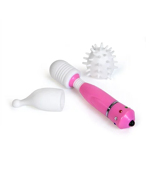 Micro wand massager with attachments