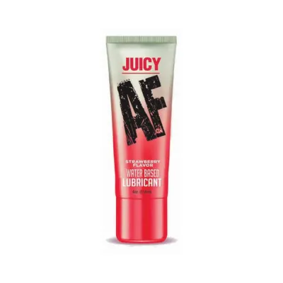 Juicy Af Water based Lube Strawberry 4 Oz