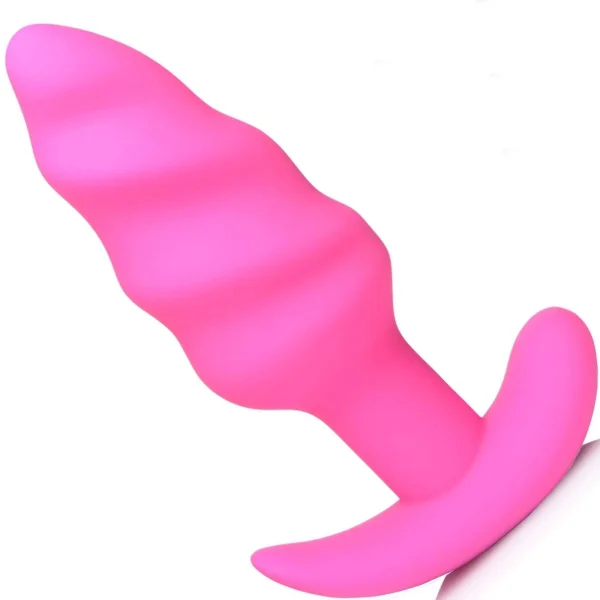 Bang! Vibrating Swirl Butt Plug With Wireless Remote