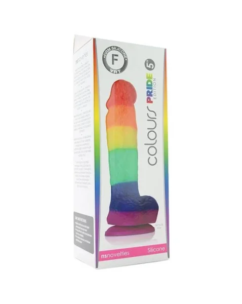 Colours Pride Edition Dildo - 5 Inch - Rainbow - 5 Inch