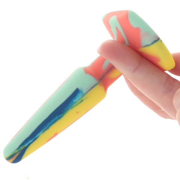 A-Play Groovy Silicone 4" Anal Plug By Doc Johnson - Sunrise — image 9 of 15